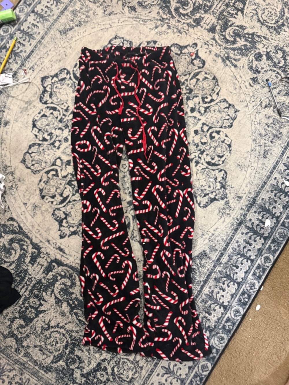 candy cane pajama pants
